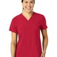 Women's Three-Pocket Flex-N-Reach V-Neck Top - 6045 - Red