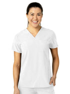 Women's Three-Pocket Flex-N-Reach V-Neck Top - 6045 - White
