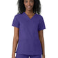 Women's Three-Pocket V-Neck Top - 6122 - Grape