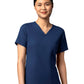 Women's Three-Pocket V-Neck Top - 6122 - Navy