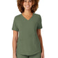 Women's Four-Pocket V-Neck Top - 6134 - Olive