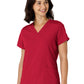 Women's Flex-n-Reach Side Panel V-Neck Top - 6145 - Red