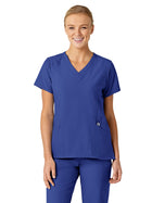 Women's Five-Pocket V-Neck Top - 6155 - Galaxy Blue