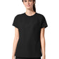Women's Two-Pocket Captivate Crew Neck Tuck-In Scrub Top - 6170 - Black