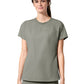 Women's Two-Pocket Captivate Crew Neck Tuck-In Scrub Top - 6170 - Cool Gray