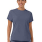 Women's Two-Pocket Captivate Crew Neck Tuck-In Scrub Top - 6170 - Slate Blue