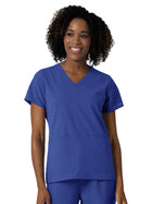 Women's Three-Pocket V-Neck Scrub Top - 6180 - Galaxy Blue