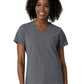 Women's Three-Pocket V-Neck Scrub Top - 6180 - Pewter