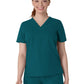 Women's Two-Pocket V-Neck Top - 6222 - Caribbean Blue
