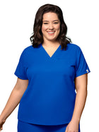Women's Two-Pocket V-Neck Top - 6222 - Royal