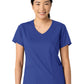Women's 2-Pocket V-Neck Top - 6251 - Galaxy Blue