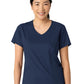 Women's 2-Pocket V-Neck Top - 6251 - Navy