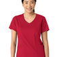 Women's 2-Pocket V-Neck Top - 6251 - Red