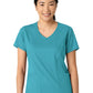 Women's 2-Pocket V-Neck Top - 6251 - Teal