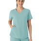 Women's Four-Pocket V-Neck Scrub Top - 6254 - Coastal Blue