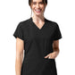 Women's Two-Pocket Align V-Neck Scrub Top - 6270 - Black