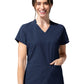 Women's Two-Pocket Align V-Neck Scrub Top - 6270 - Navy