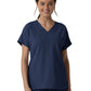 Women's Three-Pocket Drop Shoulder Tunic Scrub Top - 6280 - Navy