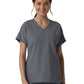 Women's Three-Pocket Drop Shoulder Tunic Scrub Top - 6280 - Pewter