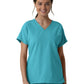 Women's Three-Pocket Drop Shoulder Tunic Scrub Top - 6280 - Teal Blue