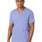 Men's Four-Pocket V-Neck Top - 6351 - Ceil Blue