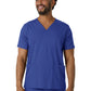 Men's Four-Pocket V-Neck Top - 6351 - Galaxy Blue