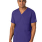 Men's Four-Pocket V-Neck Top - 6351 - Grape