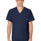 Men's Six-Pocket V-Neck Top - 6355 - Navy