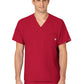 Men's Six-Pocket V-Neck Top - 6355 - Red