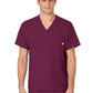 Men's Six-Pocket V-Neck Top - 6355 - Wine