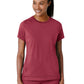 Women's Two-Pocket Flex-n-Reach Crew Neck Top - 6359 - Ruby