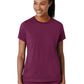 Women's Two-Pocket Flex-n-Reach Crew Neck Top - 6359 - Wine