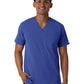 Men's Three-Pocket V-Neck Scrub Top - 6380 - Galaxy Blue