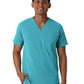 Men's Three-Pocket V-Neck Scrub Top - 6380 - Teal Blue
