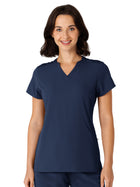 Women's Two-Pocket Flex-n-Reach V-Neck Top - 6432 - Navy