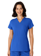 Women's Two-Pocket Flex-n-Reach V-Neck Top - 6432 - Royal