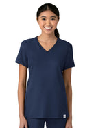 Women's Two-Pocket Flex-n-Reach V-Neck Top - 6522 - Navy