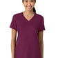 Women's Two-Pocket Flex-n-Reach V-Neck Top - 6522 - Wine