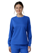 Women's One-Pocket Classic Long Sleeve Scrub Tee - 6551 - Royal