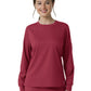 Women's One-Pocket Classic Long Sleeve Scrub Tee - 6551 - Ruby