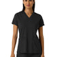 Women's Two-Pocket V-Neck Scrub Top - 6559 - Black