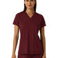 Women's Two-Pocket V-Neck Scrub Top - 6559 - Burgundy