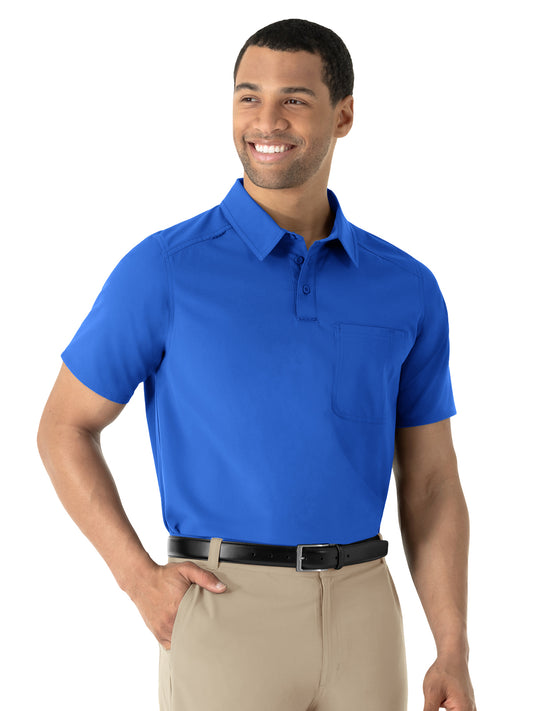 Men's Two-Pocket Scrub Polo - 6580 - Royal