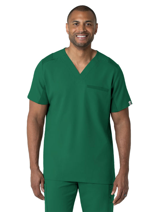 Men's Three-Pocket Utility V-Neck Top - 6622 - Hunter