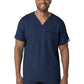 Men's Three-Pocket Utility V-Neck Top - 6622 - Navy