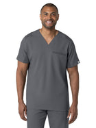 Men's Three-Pocket Utility V-Neck Top - 6622 - Pewter