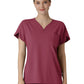 Women's Three-Pocket Y-Neck Dolman Top - 6634 - Carnation