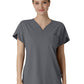 Women's Three-Pocket Y-Neck Dolman Top - 6634 - Pewter