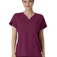 Women's Three-Pocket Y-Neck Dolman Top - 6634 - Wine