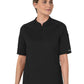 Women's Four-Pocket Half Sleeve Zip Scrub Top - 6659 - Black